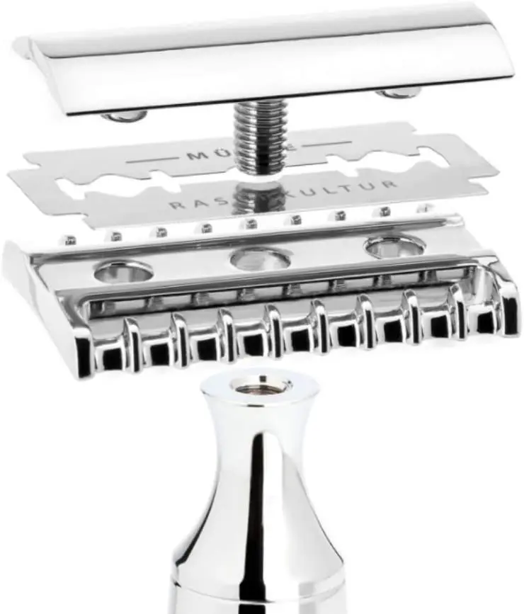 Razor Blades for All Standard Models of Safety Razors and Safety Razors,Stainless Steel