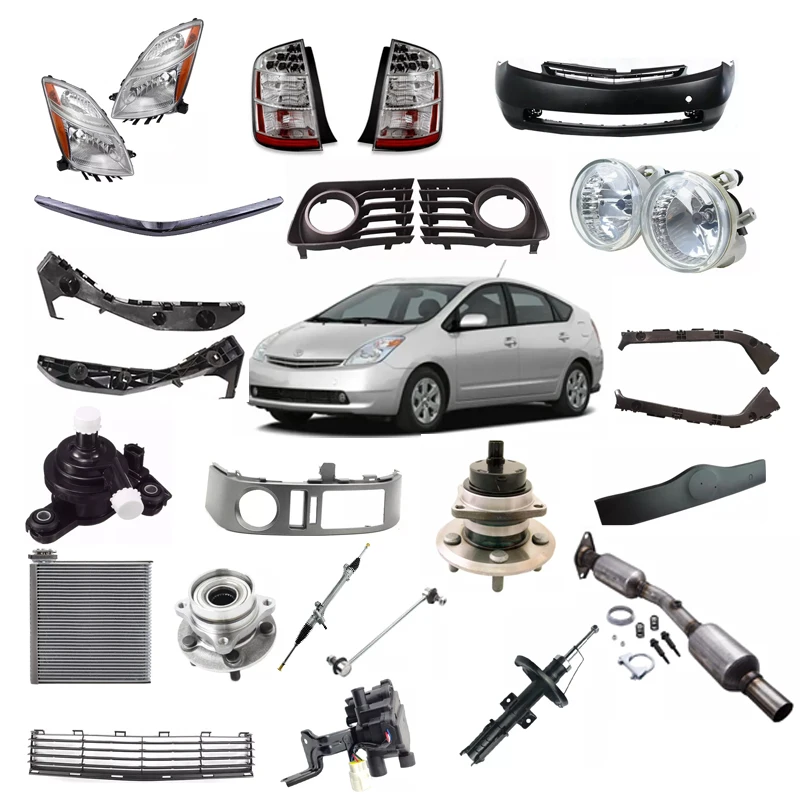 Uda For Toyota Prius 2004-2009 Good Quality Car Bumper Headlamp Water Pump Air 0utlet Exhaust Pipe Wheel Hub Body Kit Set