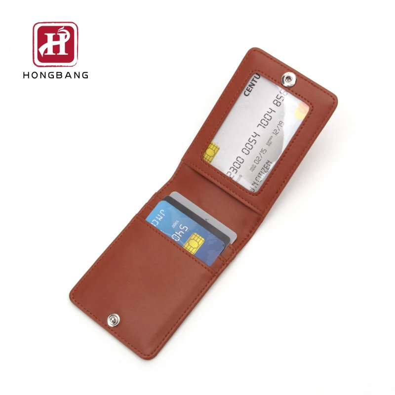 Card holder with snap button RFID blocking card holder