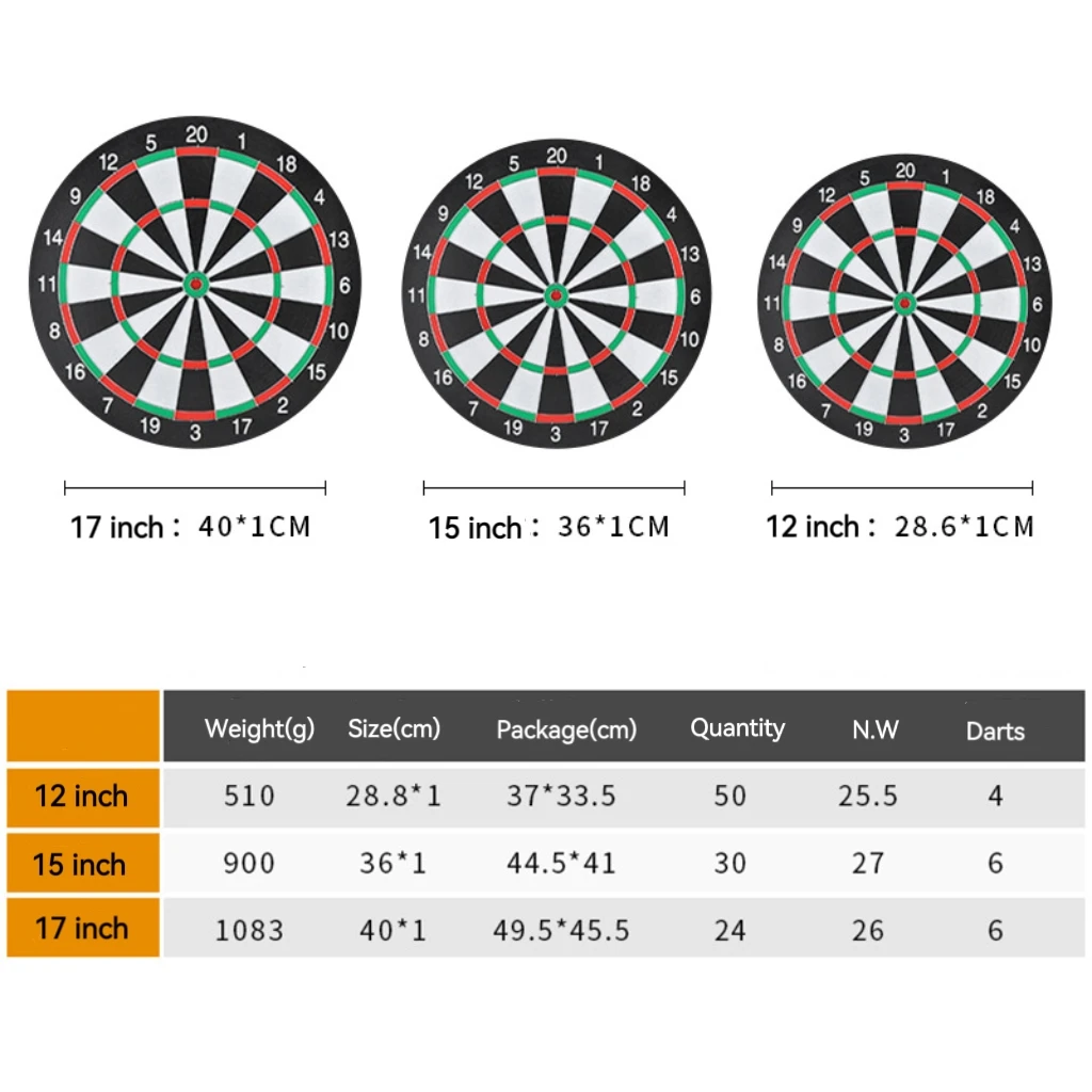 Manufacture Professional Training Darts Board Sets for Leisure and Entertainment Dart Game