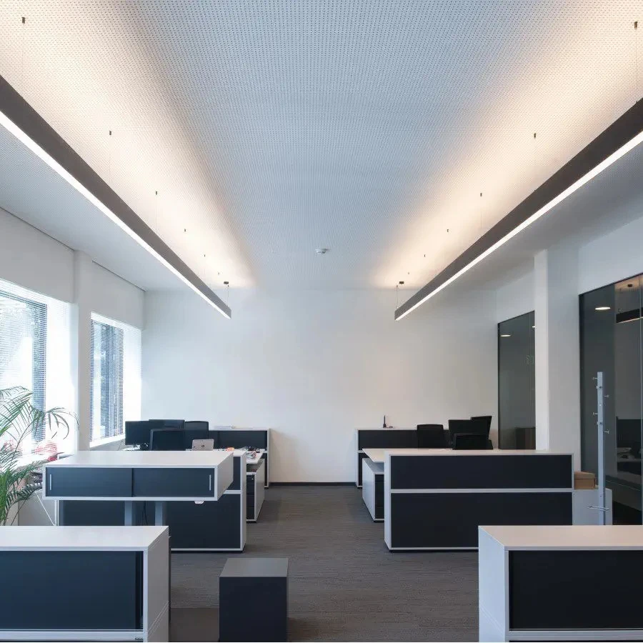 High Quality Aluminum Profile Up and Down Glowing Pendant Lamp 30W 50W Led Linear Light for Indoor Lighting