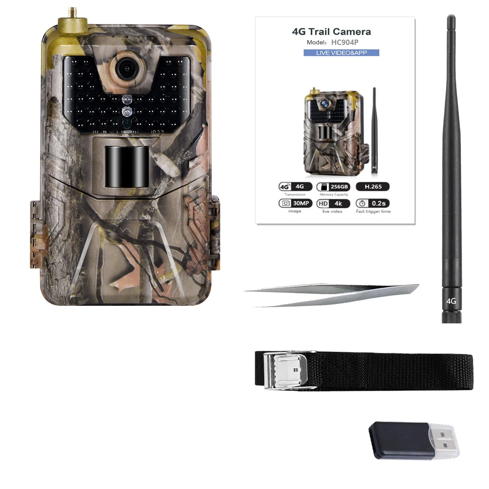 Фотоловушка с 4G живым потоком для наблюдения за дикой природой охотничья камера