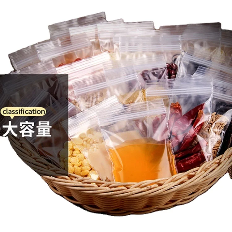 Пластиковая Упаковка 7 х10 утолщенные прозрачные герметичные пакеты с застежкой-молнией на вынос для приправ специальный пакет напитков жидкий