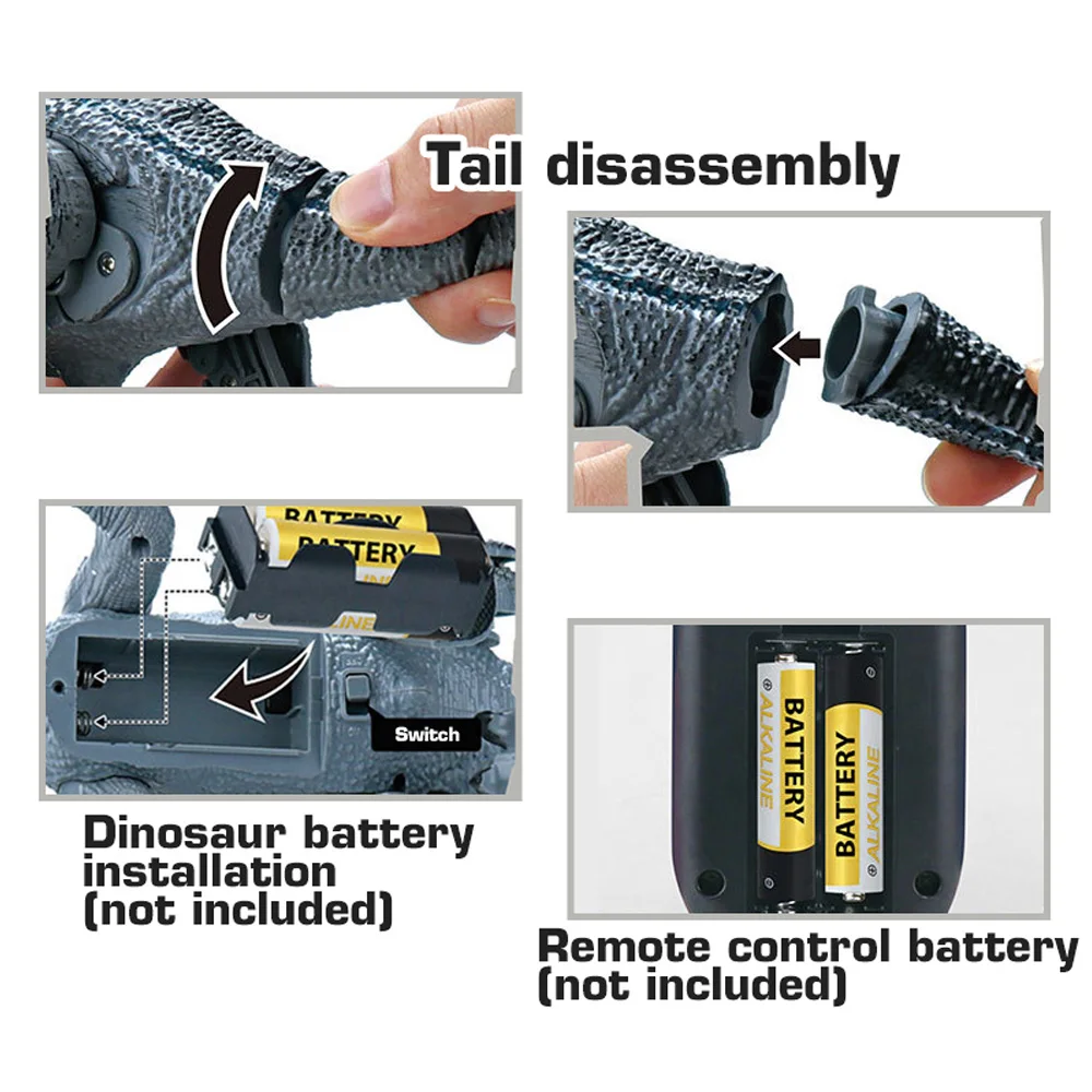 2.4G Remote Control Cuddly Battery Rc Beautiful Allosaurus Animals Dragon Glowing Dinosaur Toy For Sale