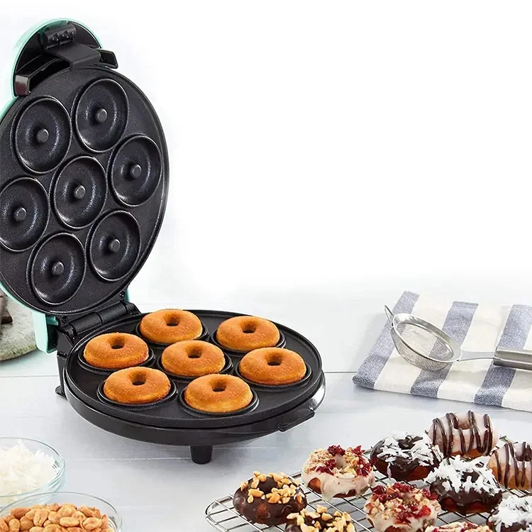 European Multi-functional Household Mini Cake Machine Donut Electromechanical Baking Pan Border Donut Maker