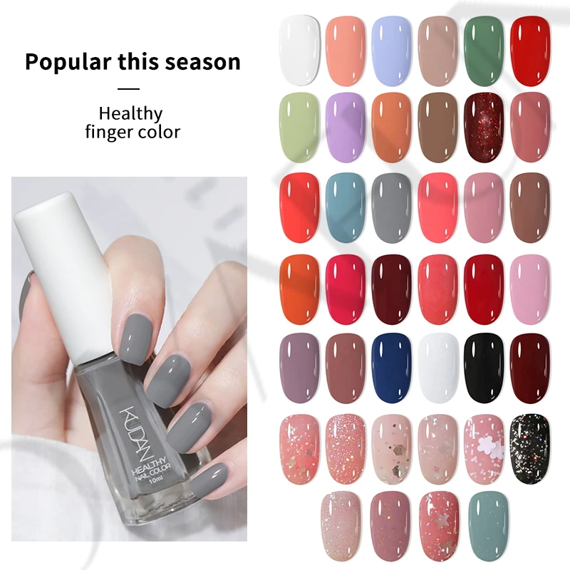 Kudan 40 colors nail polish red Private label 10 ml gel manufacturers holder Water based nail polish