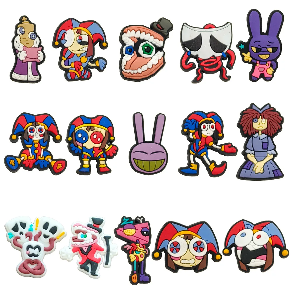 Wholesale Croc Charm new cartoon Anime characters Shoes Decoration circus shoe accessories bracelets