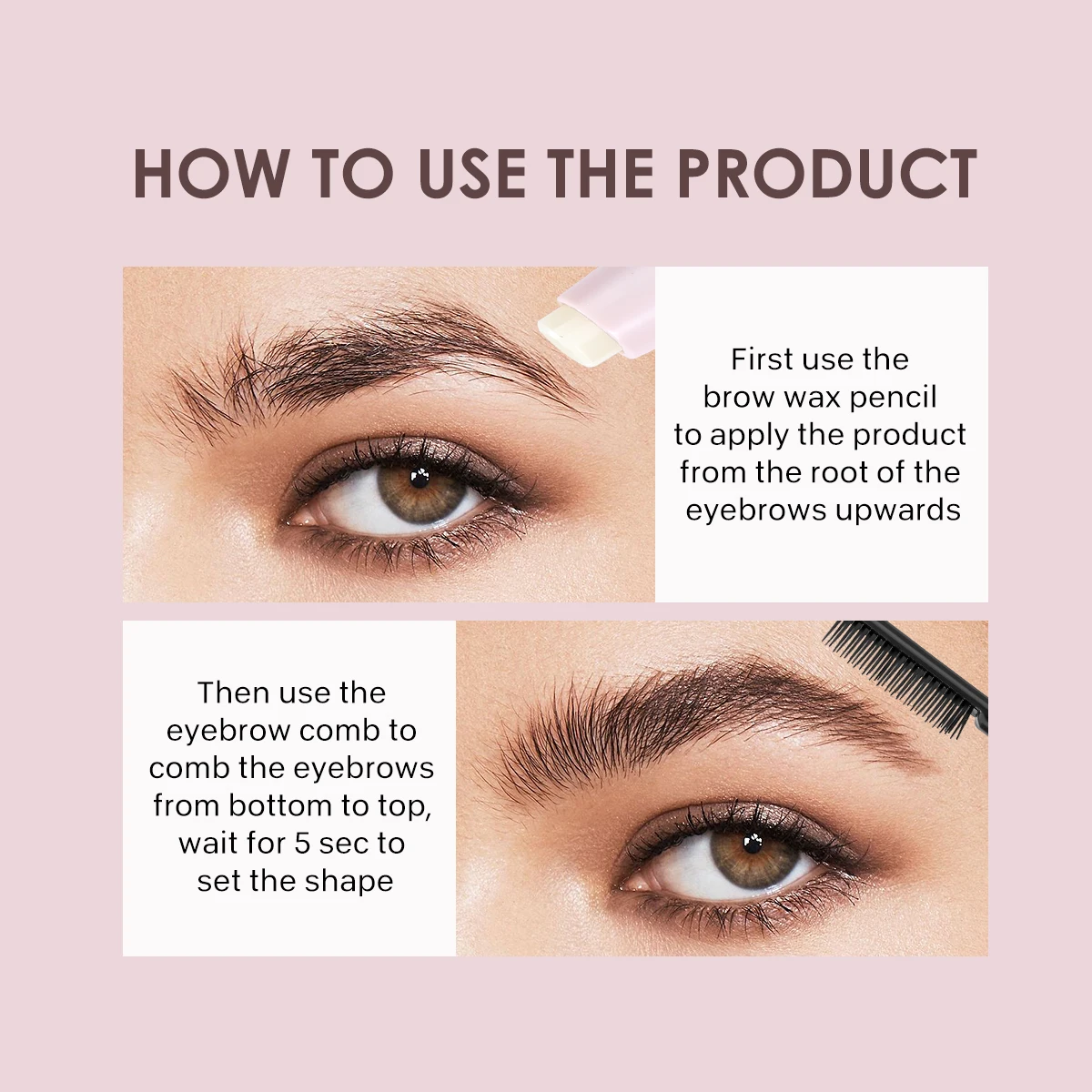 Vegan Hot Sale Natural Soap Brow Styling Wax Private Label Brow Wax Stick Wholesale Brow Soap Pen