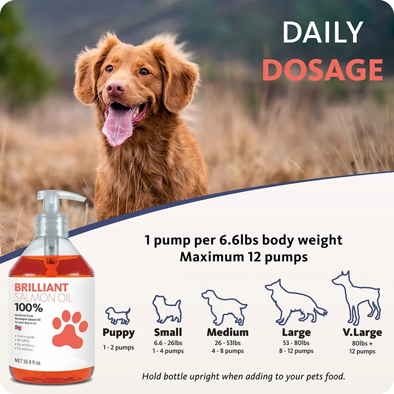 100% natural salmon oil for dogs pet health care supplements salmon oil pet supplement for skin and coat