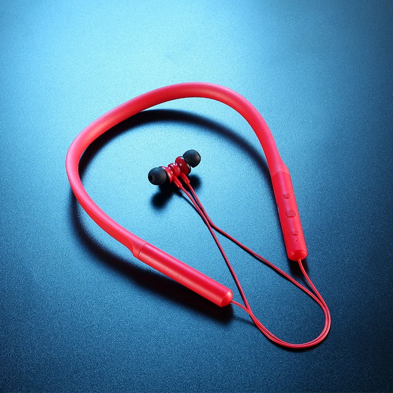 Magnetic Wireless Sport Bass Earbuds Stereo Sport Earpiece Retractable Bass Stereo Neckband Headset