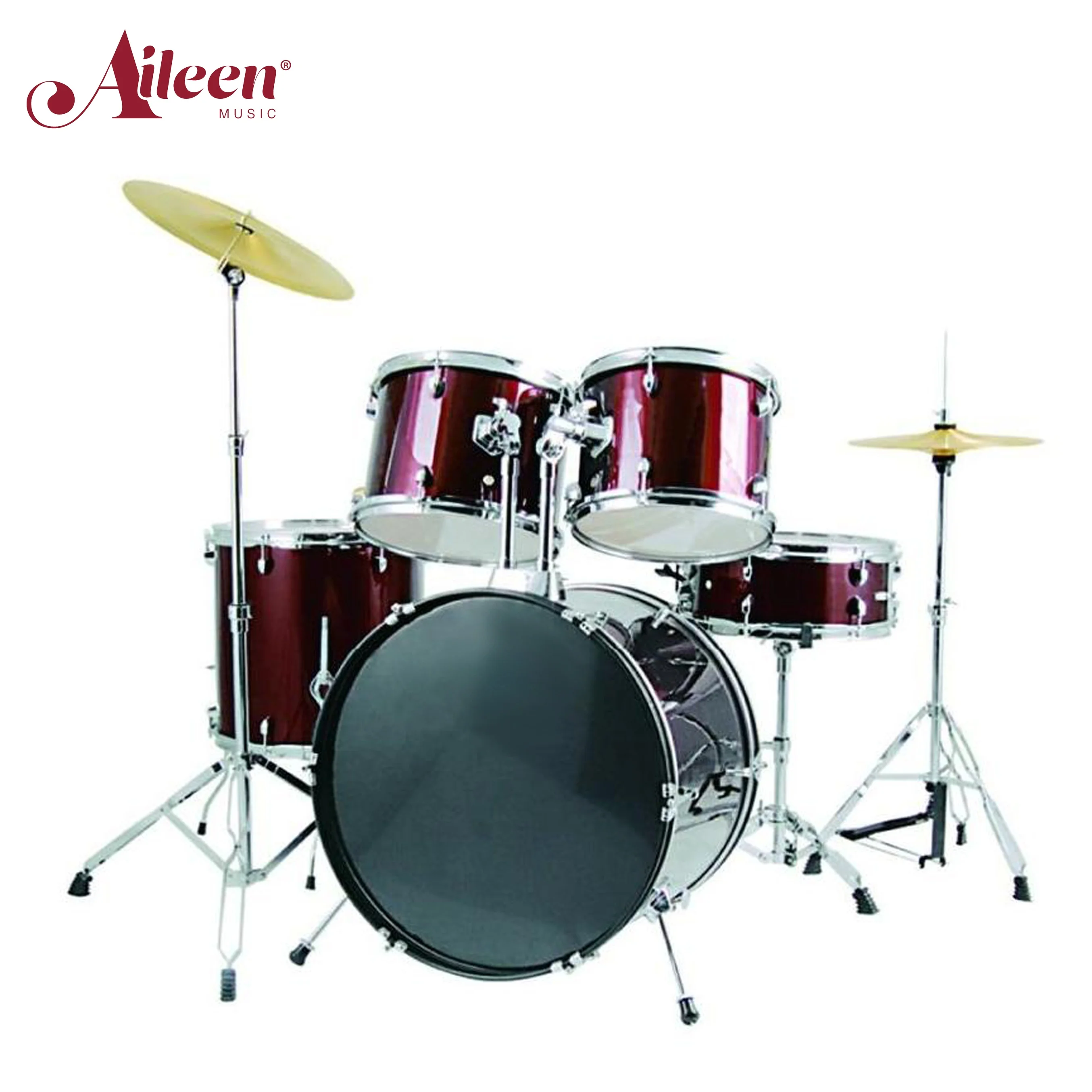 High quality Adult OEM 5 PC PVC Cover Jazz digital drum set (DSET-210B)