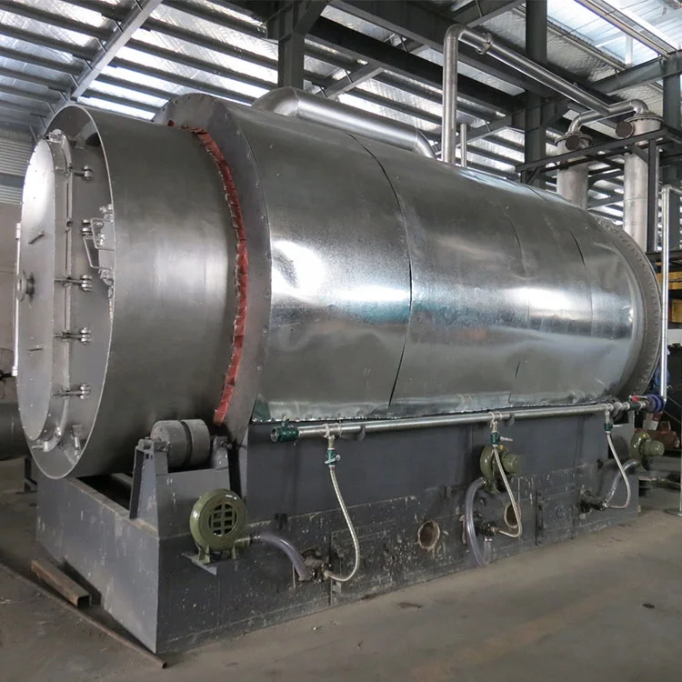 Beston Group BLJ-10 8-10t/d waste tyre recycling to fuel oil and carbon black plant pyrolysis machine