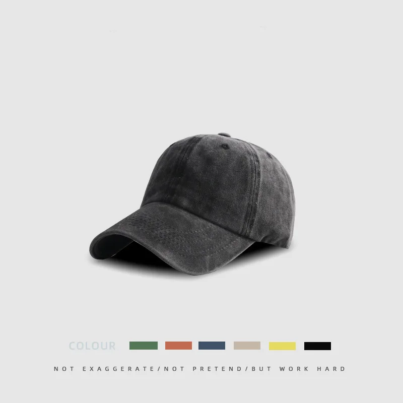 2024 Fashionable Wholesale Custom Embroidery Logo Multi Color Dad Hat Distressed Washable Cotton Material Baseball cap