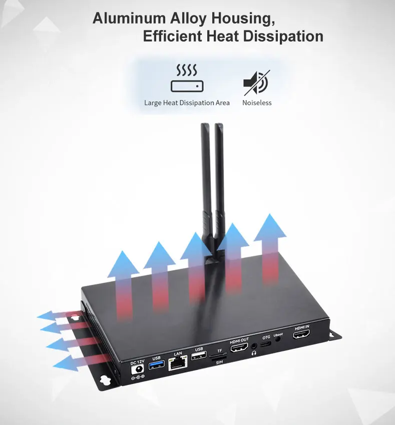 2024 Live TV Featured Mini Multimedia Box Digital Signage Player Device for Sports Pub with free CMS software