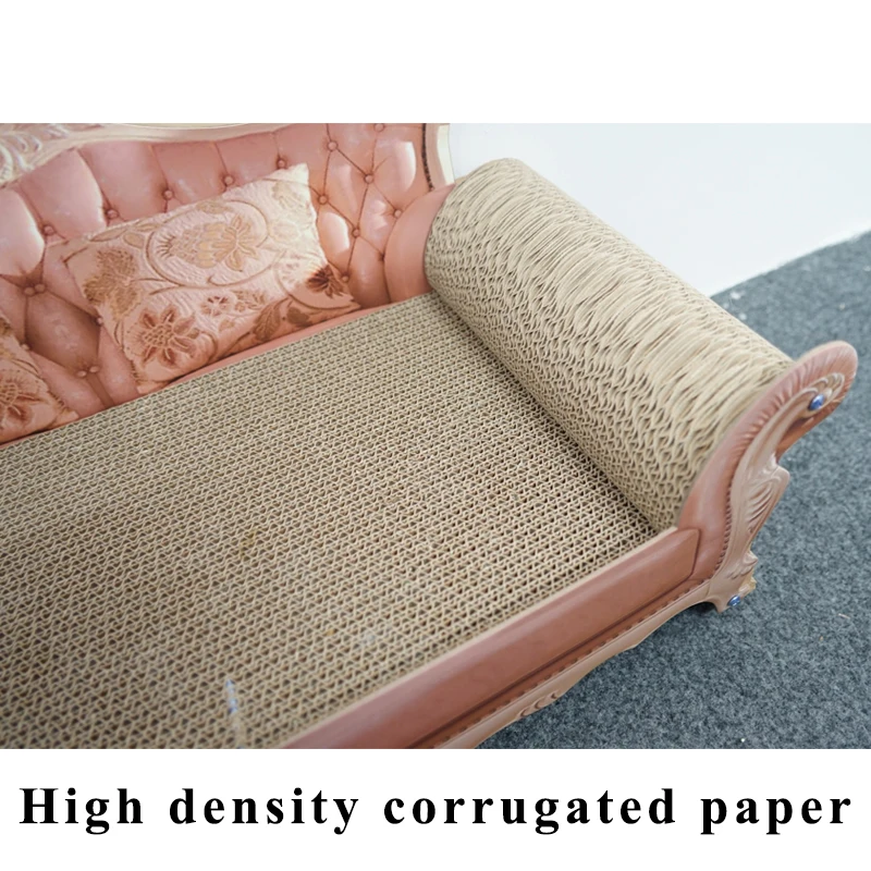 AliGan Cat scratchers pet toys sofa bed couch scratching pad pink different textures wave curved lounge indoor cats cardboard