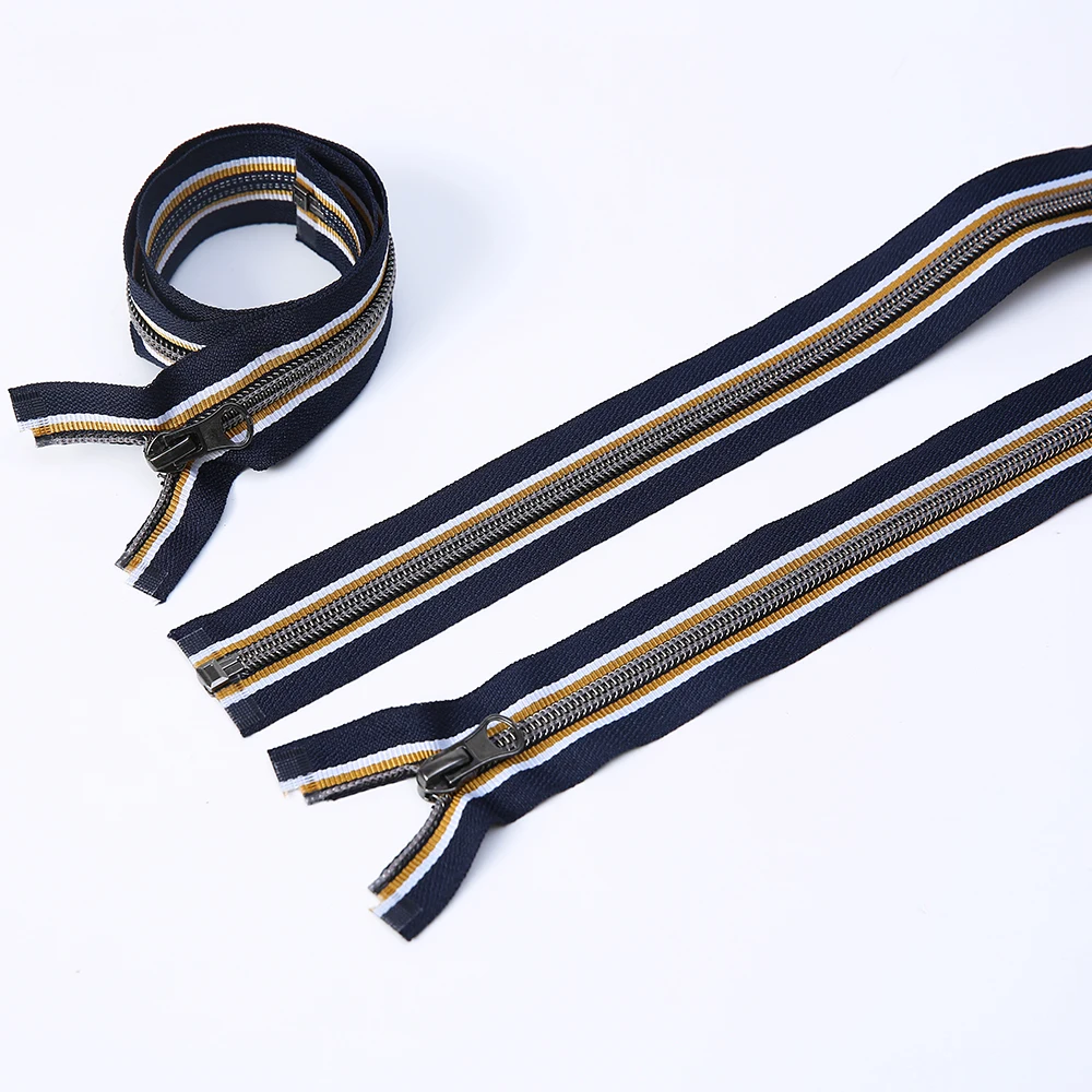 Factory Wholesale open end colourful thread polyester nylon zippers for children clothes