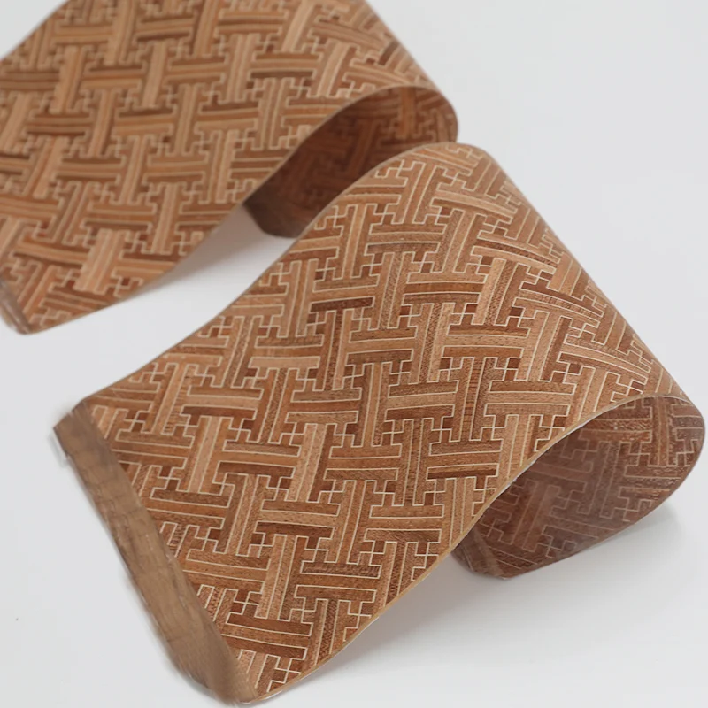 Greenland New Design Yosegi Puzzle Wood Veneer Size 315*155MM Natural Veneer Design For Jewel Box Car Interior Home Decoration