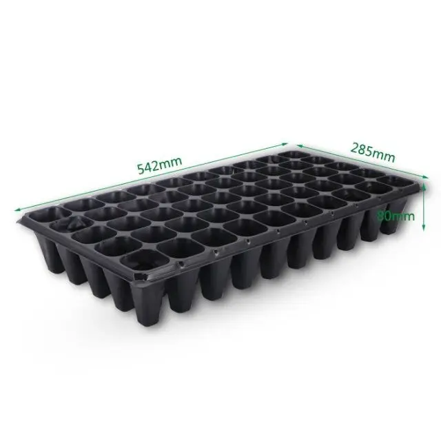 0.8-1.0mm 60G-120G thickness black plastic ps agriculture nursery seed starter tray