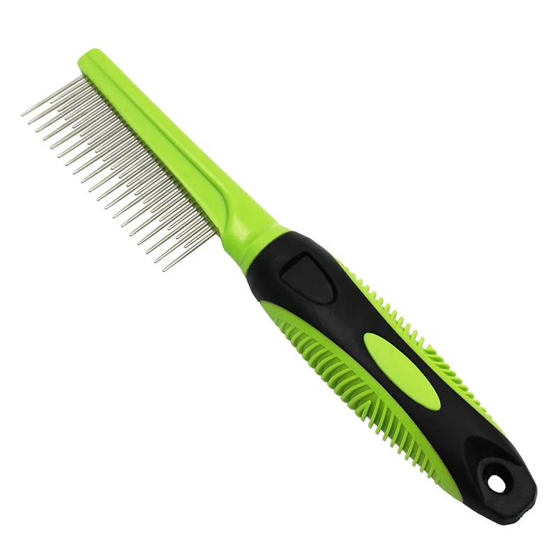 Hot Sale Wholesale TPR Handle Pet Hair Grooming Cat Dog Comb