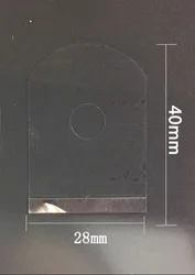 Standard Anti-slip Transparent Protective Stickers Lens Blocking Pads Lens Processing Resist Film