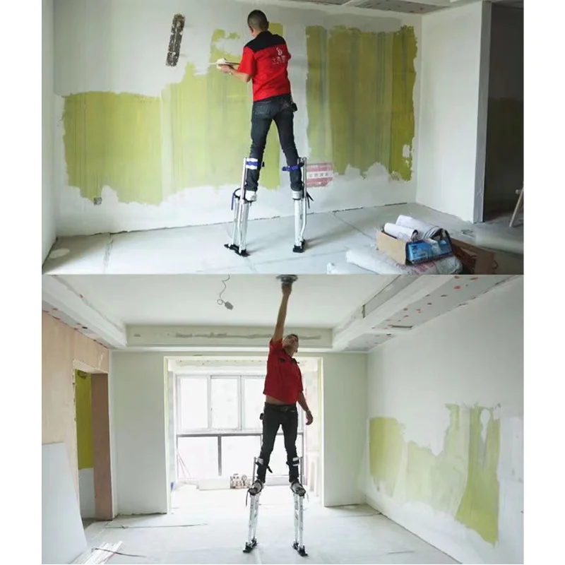 Woodworking stilts are convenient for aluminum alloy stilt workers to climb, move ladders walk  and decorate tripods