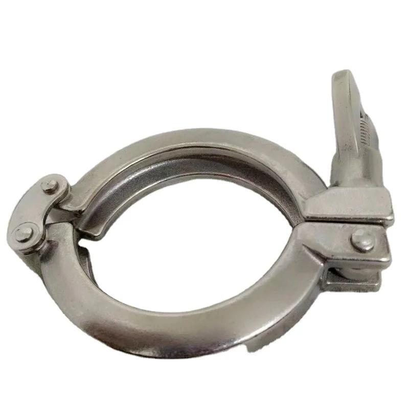 Factory Price Customized Sanitary and Industrial Clamped double pin Clamp,1in 1.25in 1.5 2 2.5inch 304&316 stainless steel Clamp