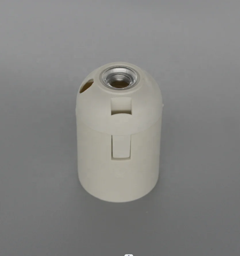 E26-RC-27 White  Culus Approved Plain  Plastic  Edison Screw Lamp Holder for Pendant Light