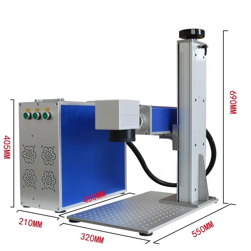 Voiern 3w 5w 20w 30w 100w 50w 3D laser marking machine price and fiber laser marking machine supplier for metal non metal