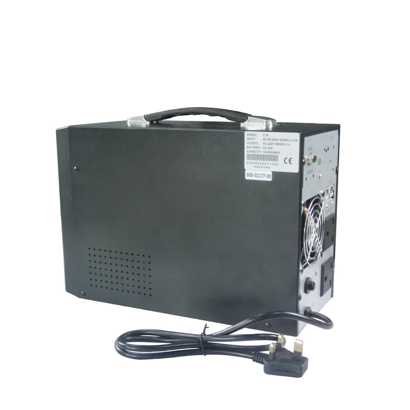 Great Quality Uninterrupted Power Supply 1kVA 800W UPS with LCD Display for Emergency Back up Power Supply
