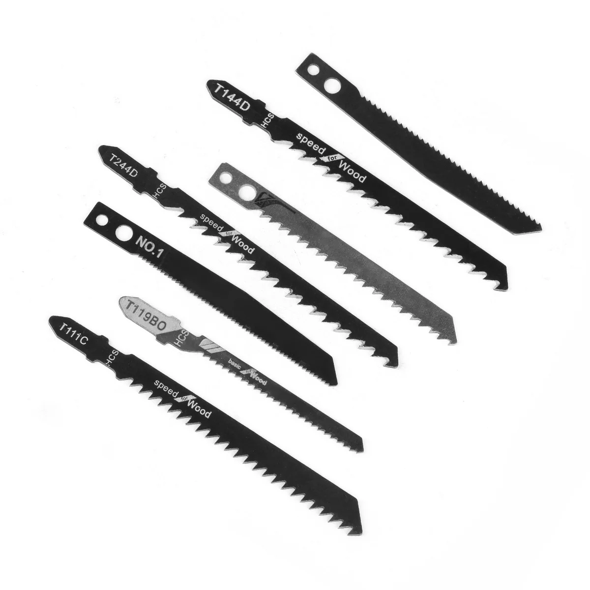 52pc set woodworking curved saw blades coarse toothed saw blade set solid wood aluminum alloy plastic cutting electric drill bit