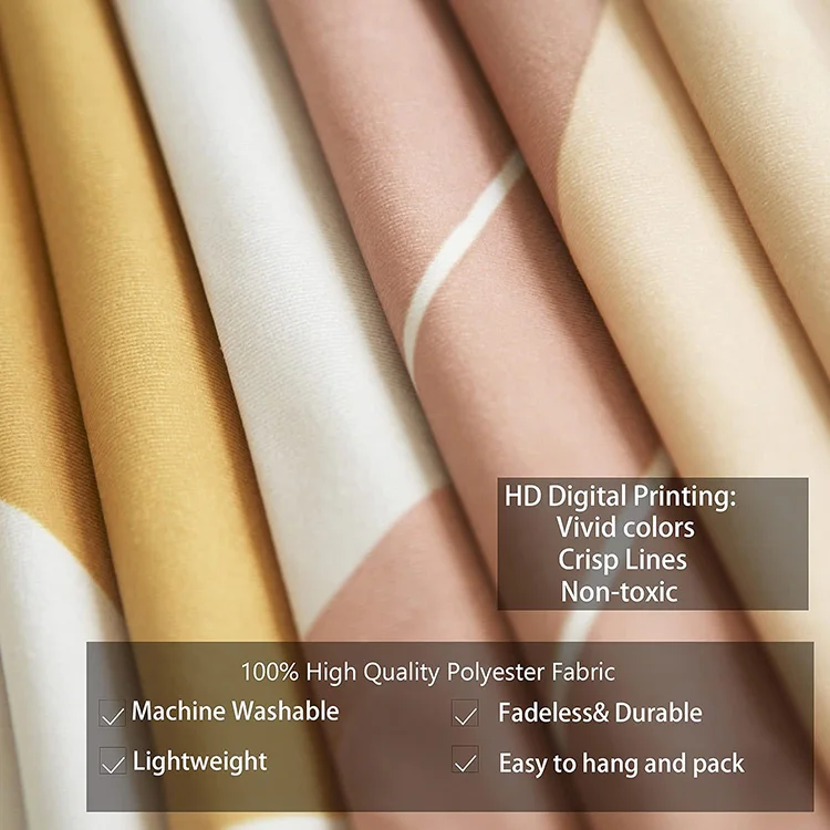 Boho Geometric Minimalist Line Abstract Landscape Tapestry Modern Rectangular Rug