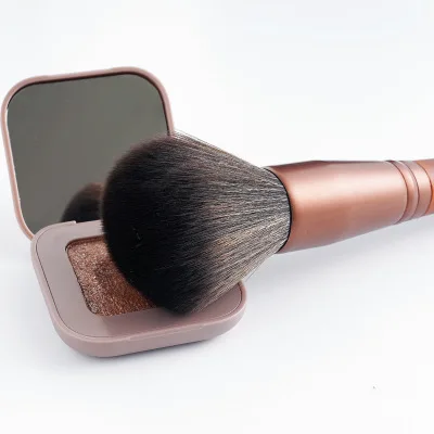 HZM Red Professional Makeup Brushes Set 7 PCS Private Label Custom Logo Luxury Glitter Makeup Brush Kit Travel Size