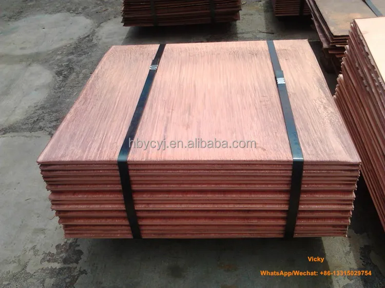 High Purity China Manufacturer 99.99% Pure Electrolytic Copper Cathode for Building Industry