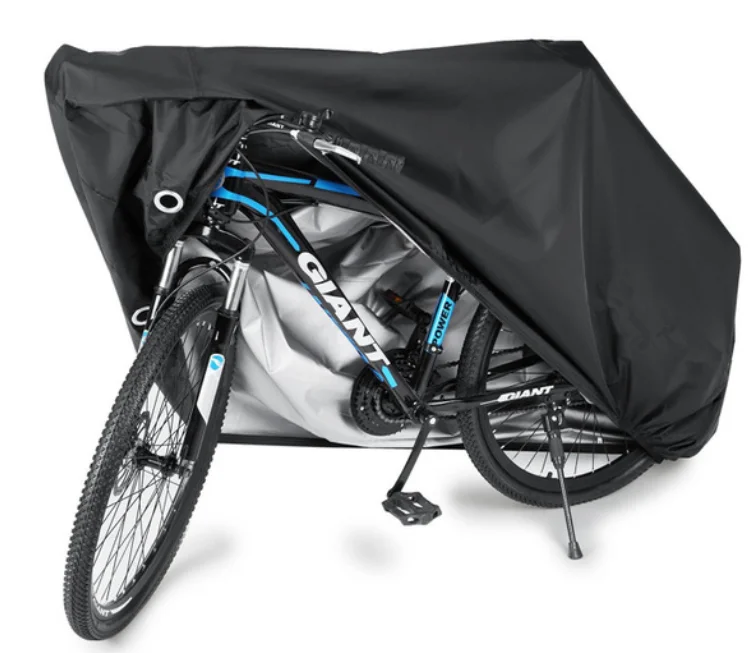 210D Oxford Durable Waterproof Anti-UV Outdoor Bicycle Cover with Lock Hole for Mountain Bike Cover