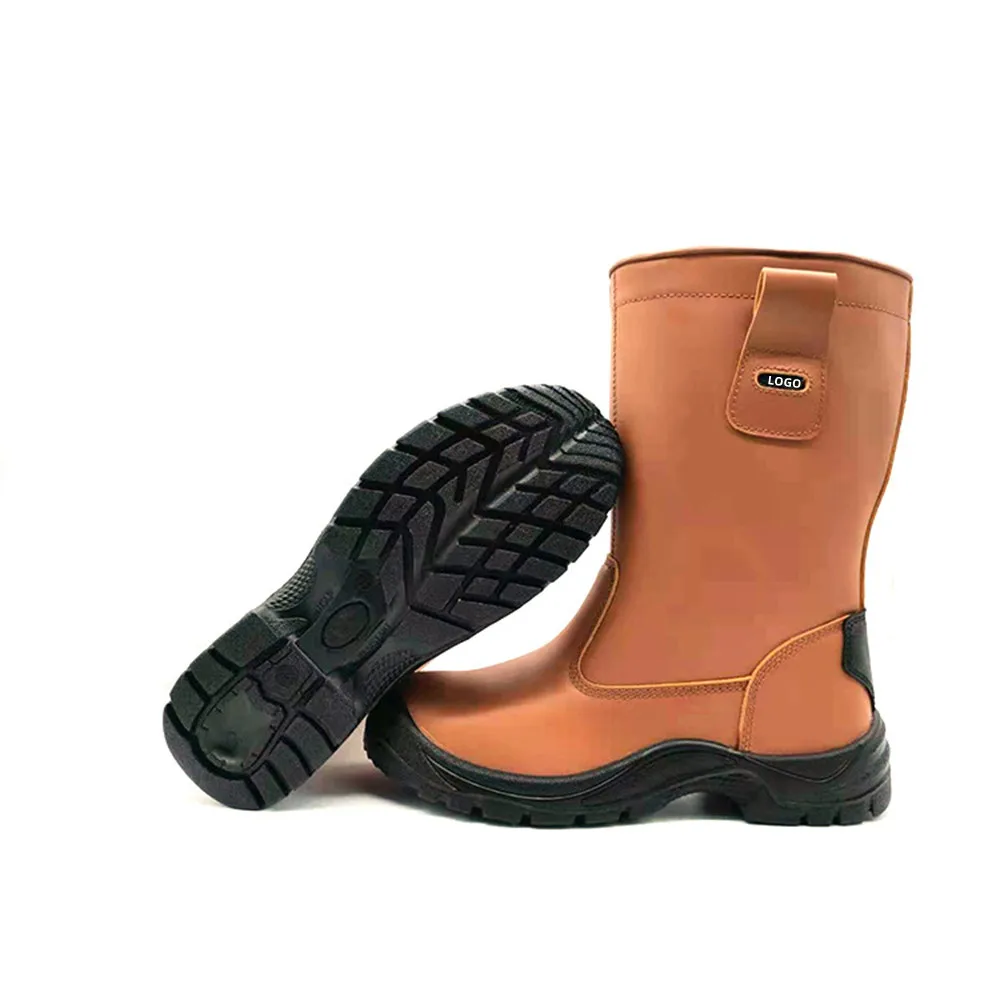 oil resistant anti slip man steel toe shoes safety work boot safety welding shoes for welder