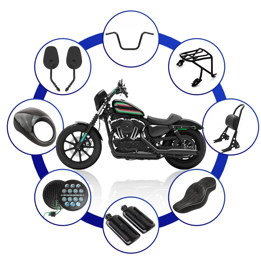 DIYIYUN Custom parts For harley sportster XL883 XL1200 X48 883 1200 48 72 motorcycles accessories