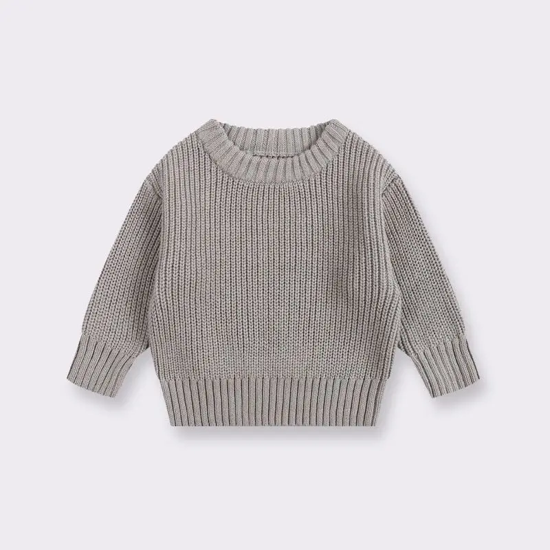 Customized boy children clothing long sleeve cotton knitted kids sweaters wholesale