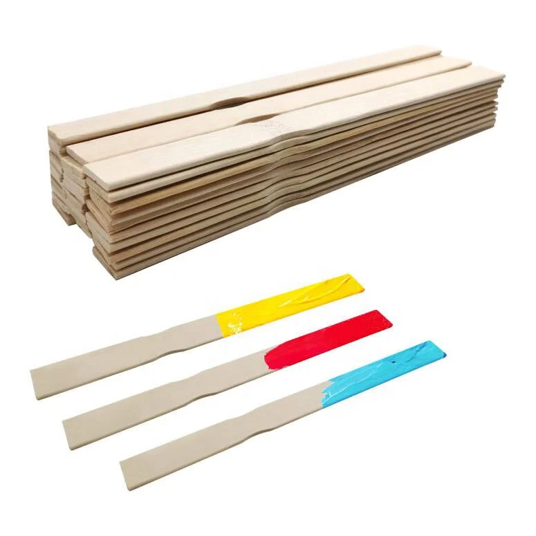 Customized Size Bamboo Paint Mixing Sticks