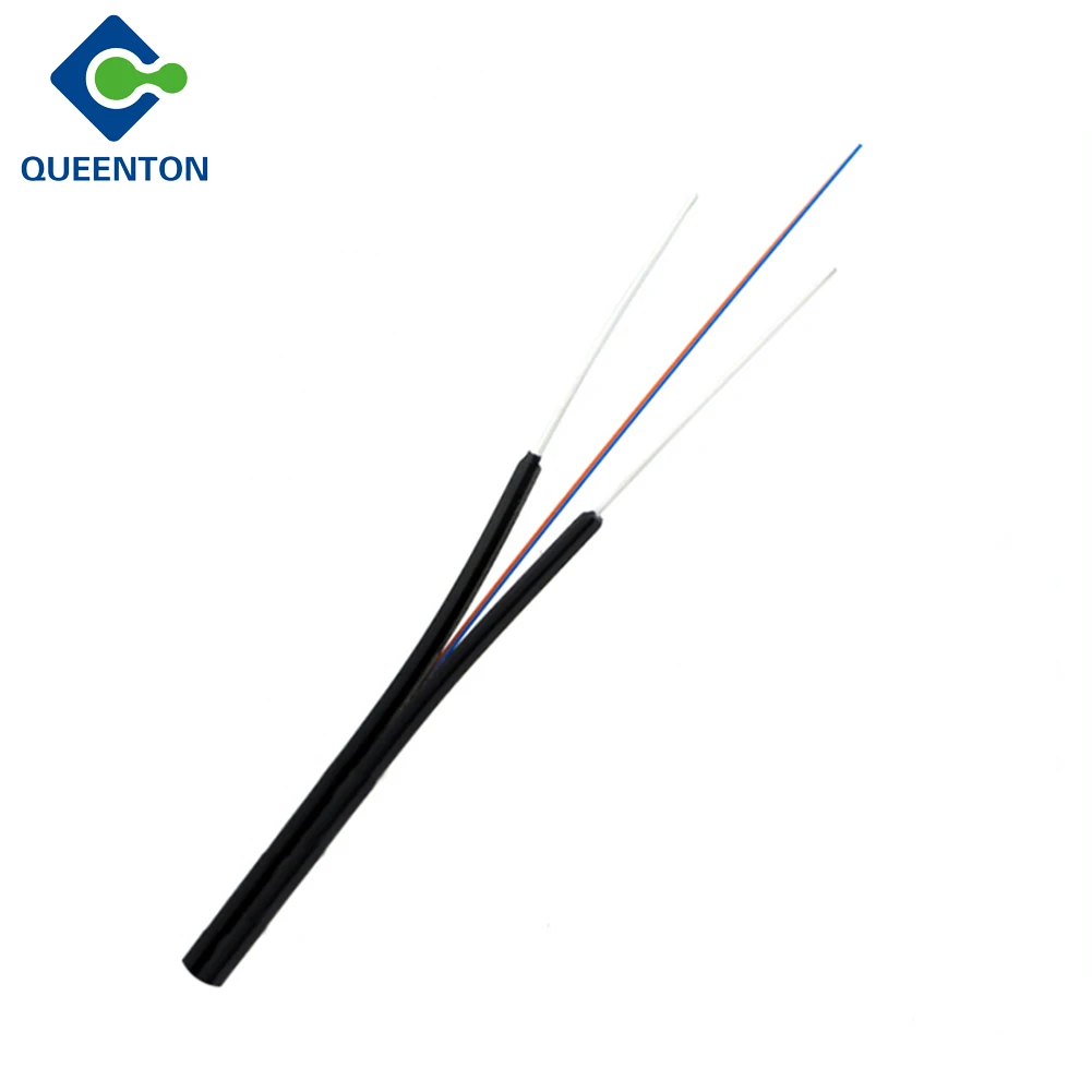 Самонесущая стальная проволока GJXFV FRP G657 FTTH Drop fiber Optica 2 4 1 core внутренний волоконно-оптический кабель в