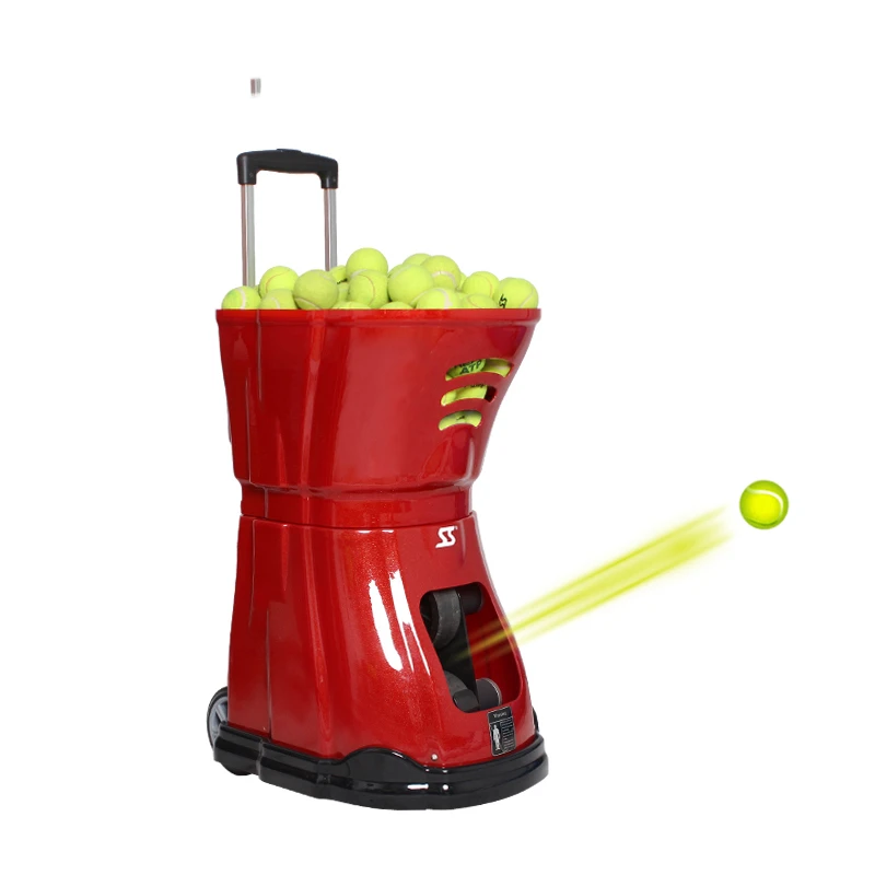 Programmable Tennis Ball Throwing Machine For Self Training With Both Power Plug In And Batteries