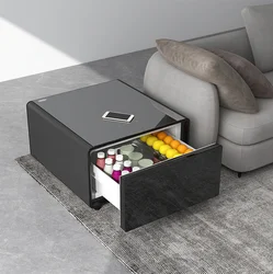 Summer dedicated mini smart refrigerator modern bedside table side table beverage smart coffee table storage wireless charging