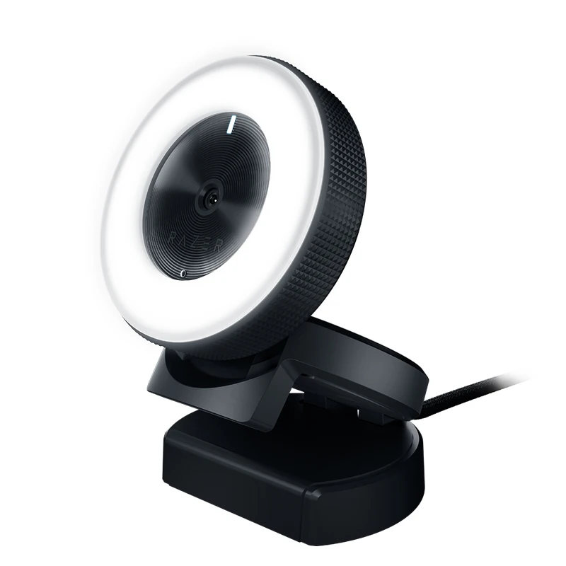 Original Razer Kiyo 1080P 4MP HD Desktop Streaming Camera Webcam with Multi-step Ring Light Lamp for Tik Tok