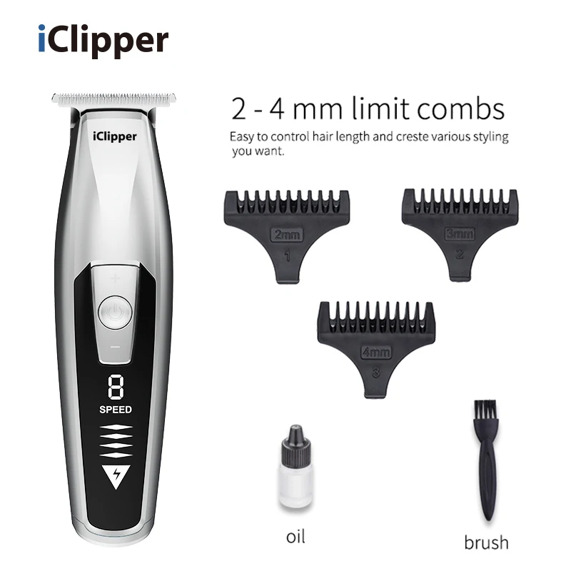 Iclipper-M3 Beard Trimmer for Men Electric Hair Clipper Cordless Mens Grooming tool hair clipper