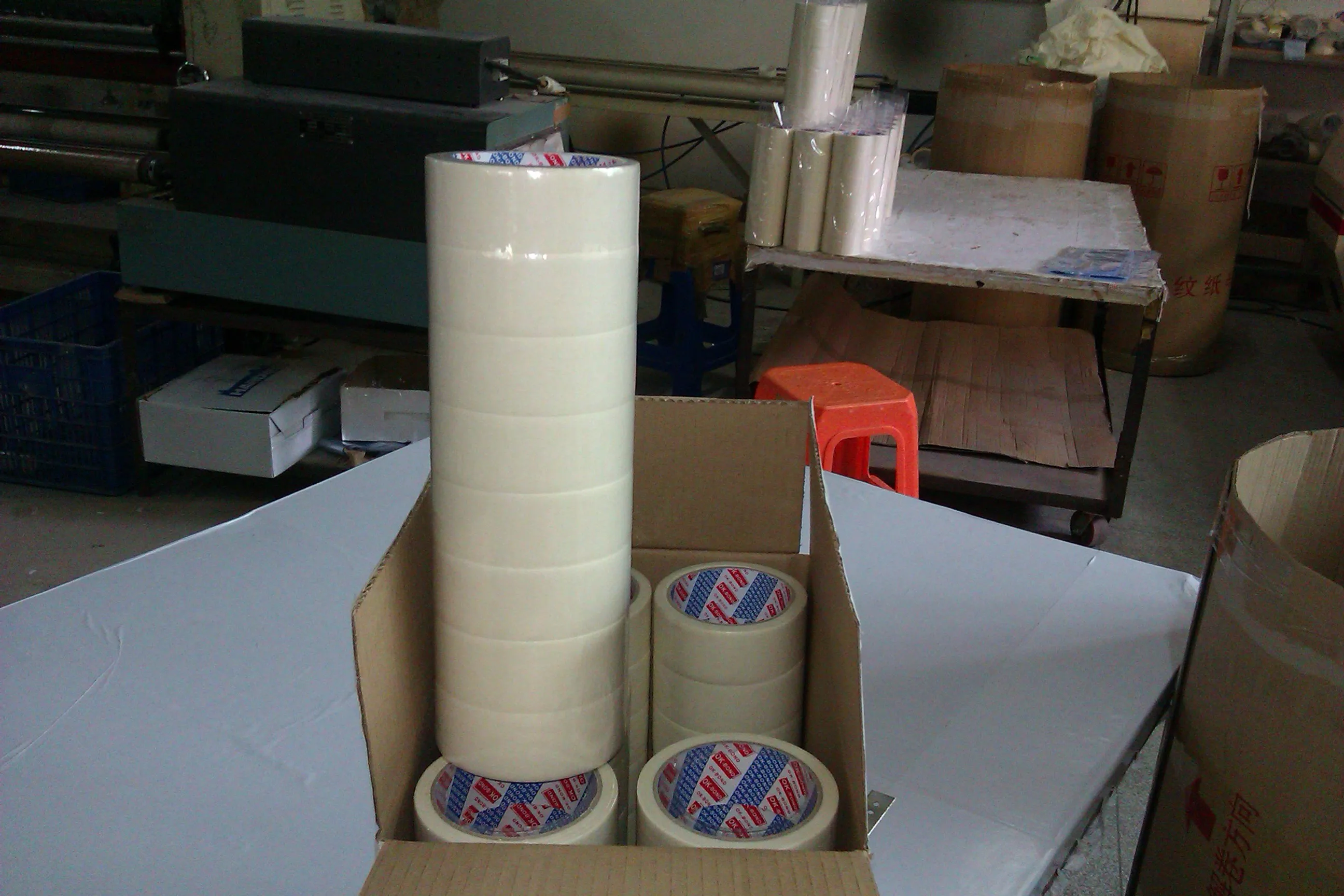 White Painters masking tape for painting 24mm 36mm 48mm 50m jumbo roll automotive yellow color paint paper masking tape for car