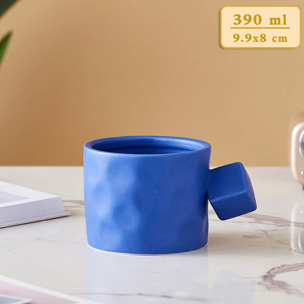 M-001 Creative Nordic ceramic cup Office Coffee Mug high appearance net red with hand gift lettering CHAIV