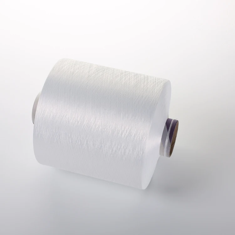 DTY polyester yarn 300D/96F SIM raw white S twist yarn for Computerized flat knitting machine base yarn