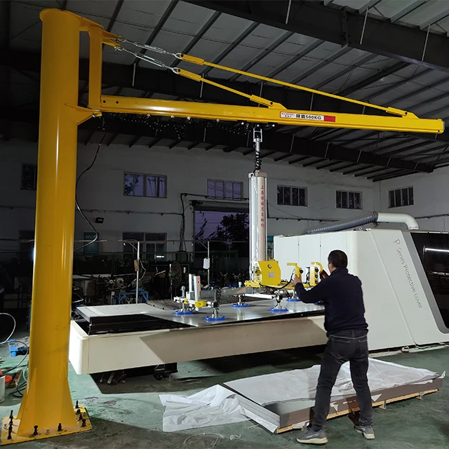 Custom production 500KG  Pneumatic vacuum lifter for sheet metal Plate suction crane