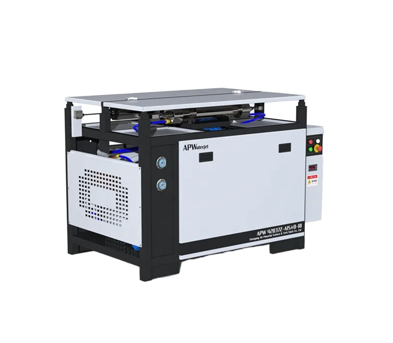 New Used 3 Axis Water Jet Cutting Machine for Marble Tile 220V Core Components Incl. Motor PLC Pump Engine Stone Cutting