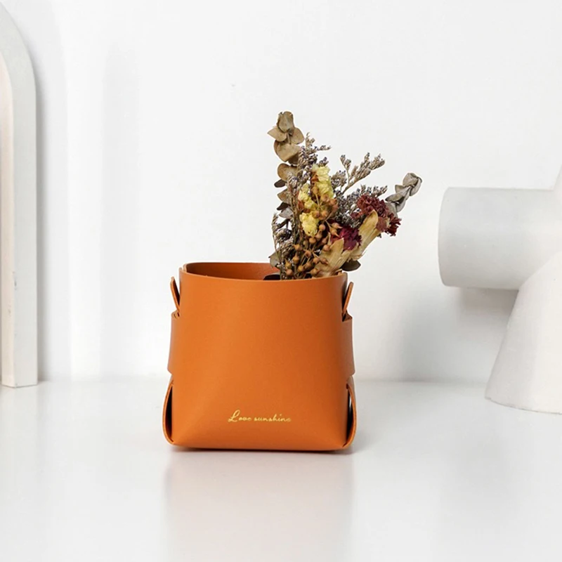 Искусственная кожа, карандаши, чашка, косметика, держатель кистей, канцелярский Органайзер