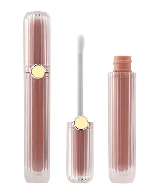 Роскошные розовые пустые тубы для блеска для губ, туманная туба для блеска для губ для упаковки косметики